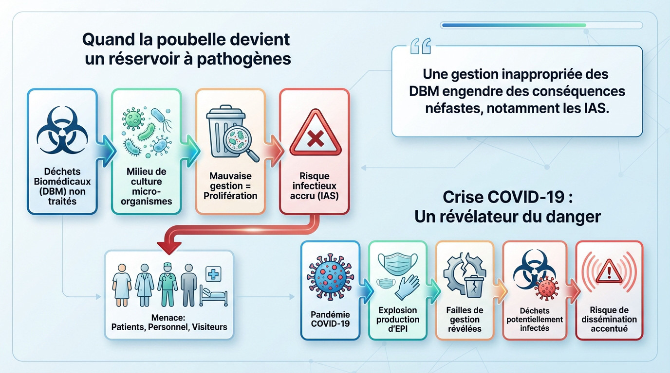 Gestion des déchets hospitaliers et impact sur les infections associées aux soins